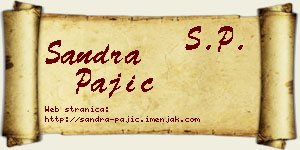 Sandra Pajić vizit kartica